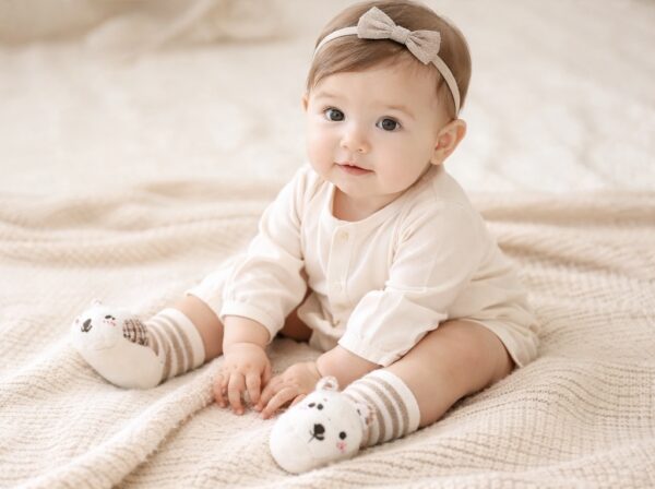 Skarpetki 3D🐸 koniec ślizgania się twojego dziecka