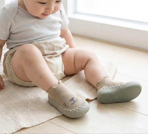 Antypoślizgowe Skarpetki – khaki