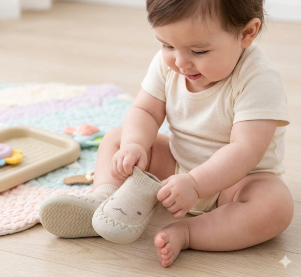 Antypoślizgowe Skarpetki – róż