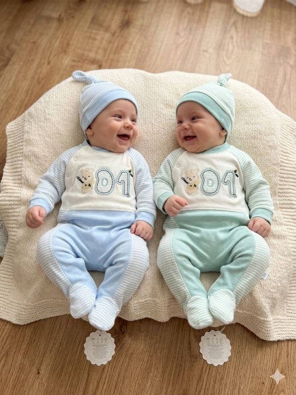 Komplet niemowlęcy z czapką