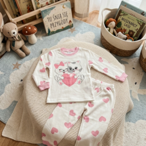 Piżamka, którą dzieci pokochają od pierwszego snu! Różowa lub czerwona ✨