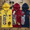 Bluza z kapturem graffiti – granatowa
