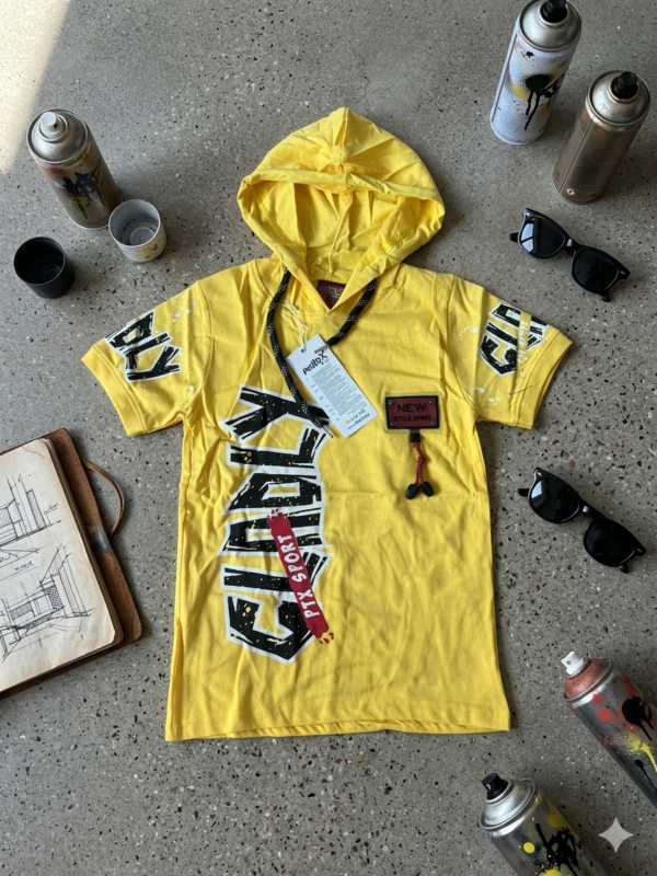 Bluza z kapturem graffiti – granatowa