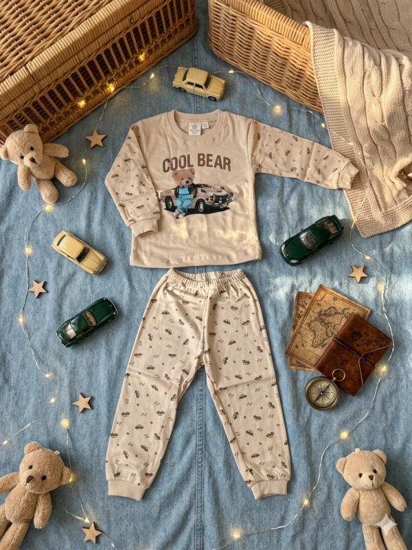 Piżama Cool Bear – niebieski